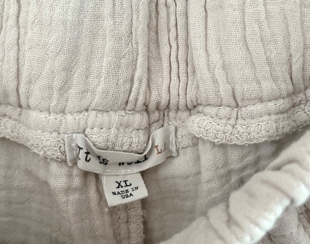 It Is Well L.A. Organic Crinkled Gauze Pant - Zinc - Image 4 of 10