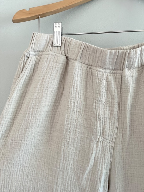 It Is Well L.A. Organic Crinkled Gauze Pant - Zinc