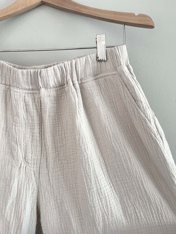 It Is Well L.A. Organic Crinkled Gauze Pant - Zinc