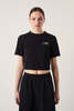 MM6 Maison Margiela Cropped Sweater - Black - Thumbnail 1