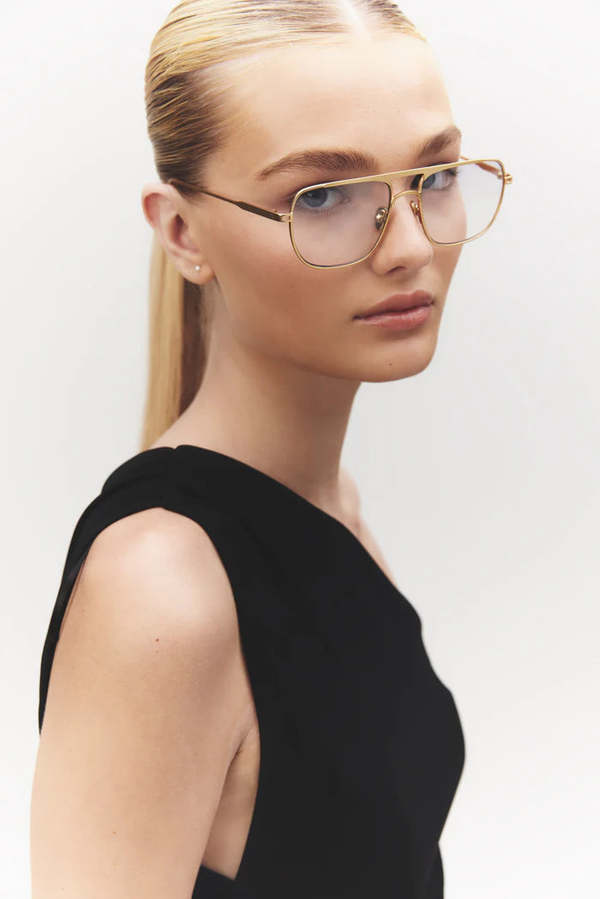 Elisa Johnson Jane Sunglasses - Gold Metal | Garmentory