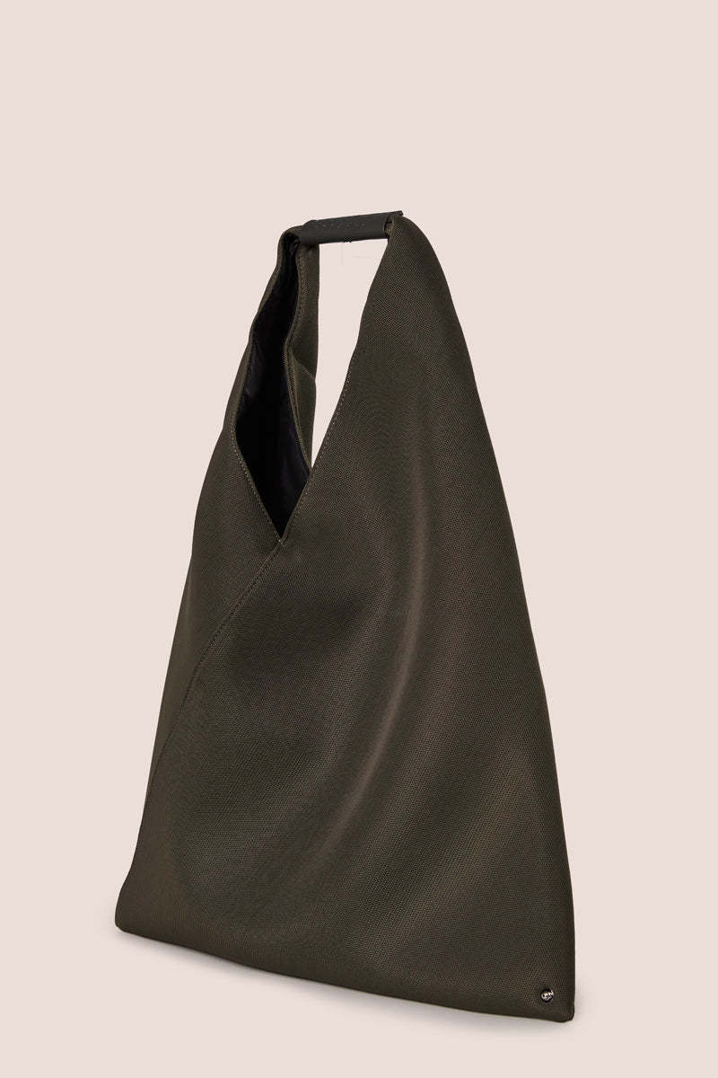 MM6 Maison Margiela Classic Japanese Canvas Tote - Olive Green