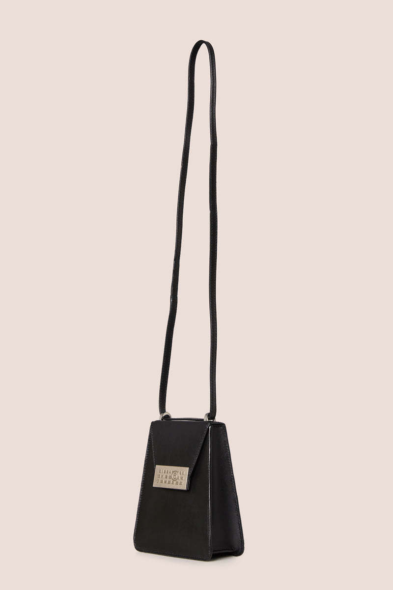 ショルダーバッグ・ポシェット Mm6 By Maison Margiela Numeric' Black Leather Crossbody Bag MM6 Maison Margiela - Numeric Crossbody Bag Small | HBX