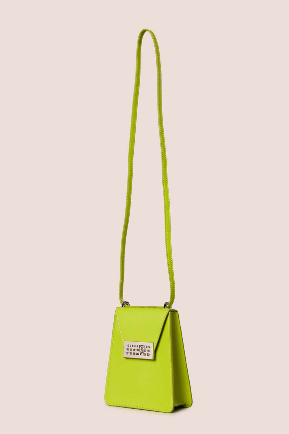 MM6 Maison Margiela Small Numeric Crossbody Bag - Light Pea Green - Image 1 of 5