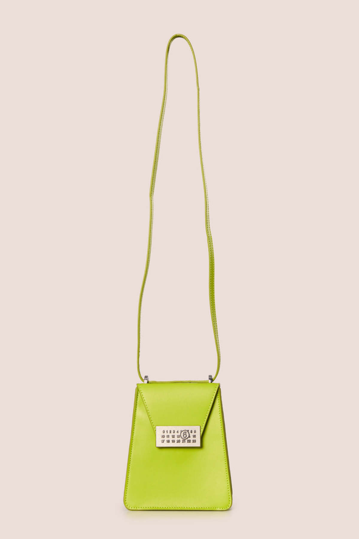MM6 Maison Margiela Small Numeric Crossbody Bag - Light Pea Green - Image 2 of 5