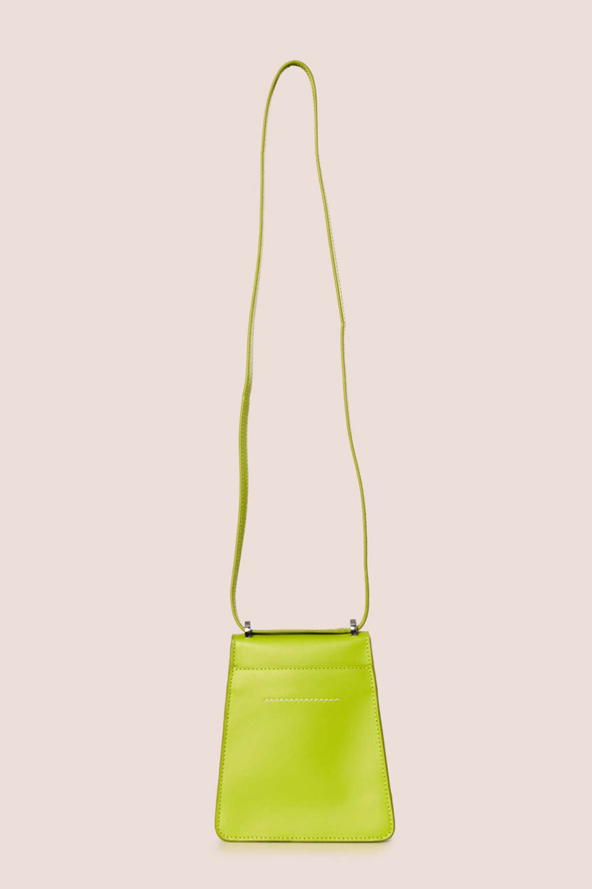 MM6 Maison Margiela Small Numeric Crossbody Bag - Light Pea Green - Image 3 of 5