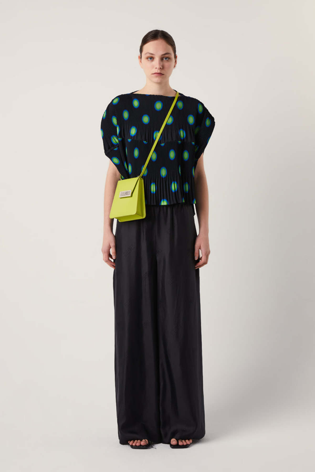 MM6 Maison Margiela Small Numeric Crossbody Bag - Light Pea Green - Image 4 of 5