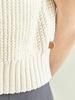 Maison De Ines Back Ribbon Half Cropped Knit - Ivory - Thumbnail 4