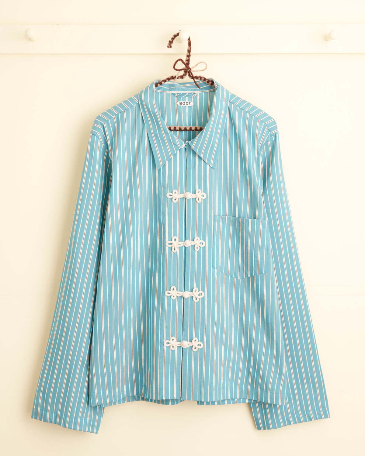 Bode Shore Stripe シャツ Shore Stripe Long Sleeve Shirt – BODE