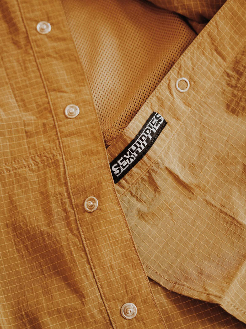 トップス sexhippies RIVER SNAP SHIRT Sexhippies River Snap Shirt Bronze - Orchard Skateshop
