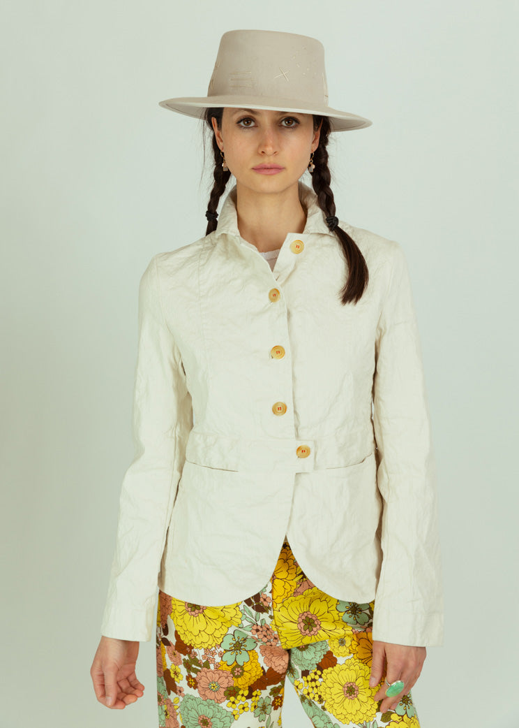 H+ Hannoh Wessel Gabardine Veveh Jacket - Natural | Garmentory