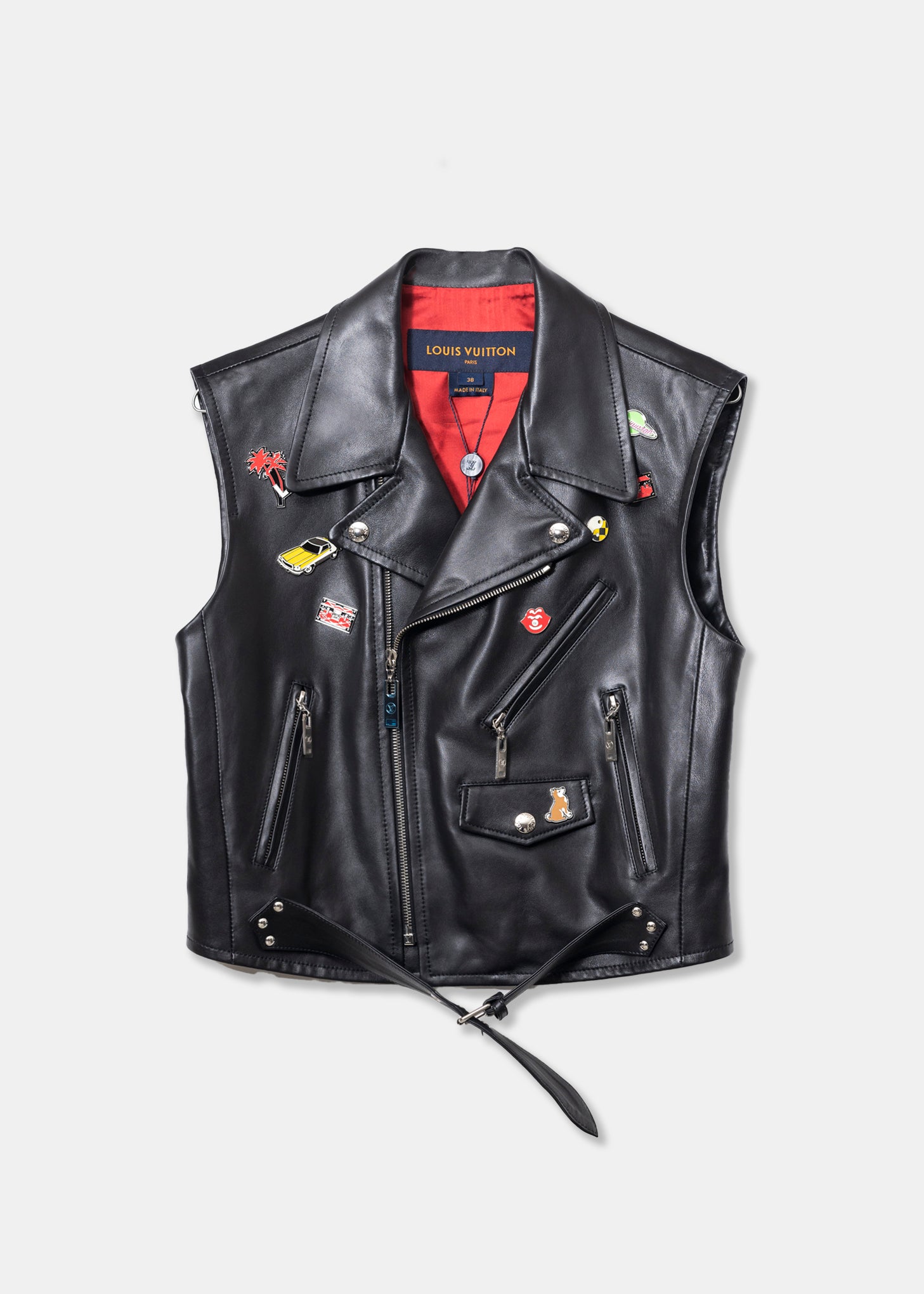 Back Beat Co. Louis Vuitton Leather Vest - Black | Garmentory