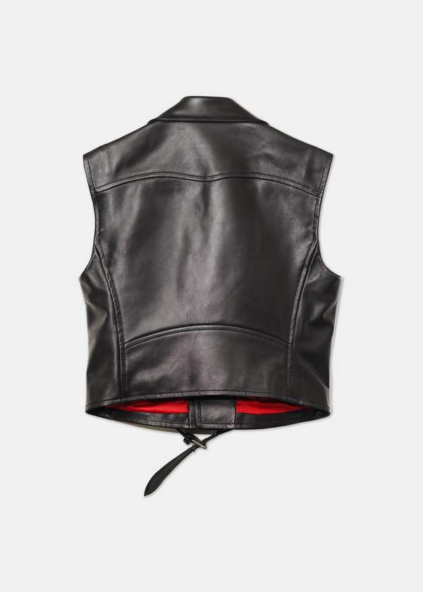 Back Beat Co. Louis Vuitton Leather Vest - Black | Garmentory