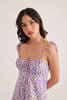 Chillax Full Of Love Daisy Dress - Lilac - Thumbnail 2
