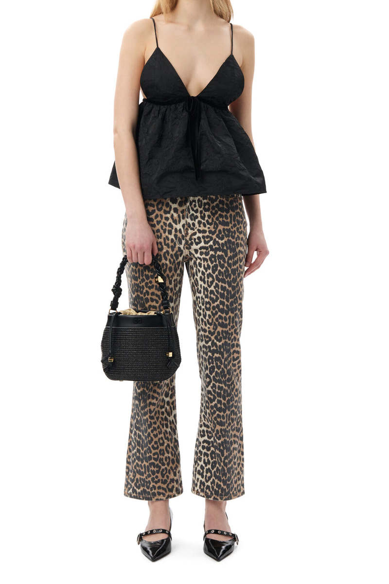 トップス GANNI Botanical Jacquard Strap Top Ganni Botanical Jacquard Strap Top | Garmentory