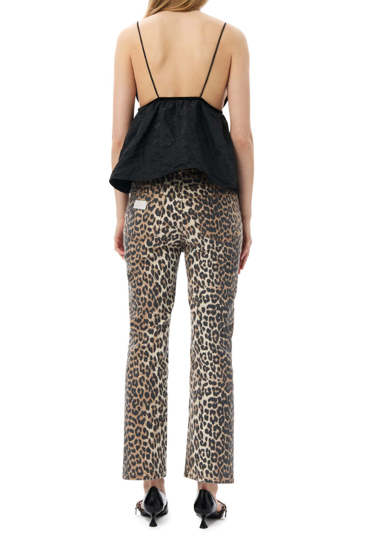 Ganni Botanical Jacquard Strap Top | Garmentory