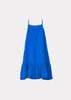 KIDS Caramel Grape Silk Slip Dress - Royal Blue - Thumbnail 2