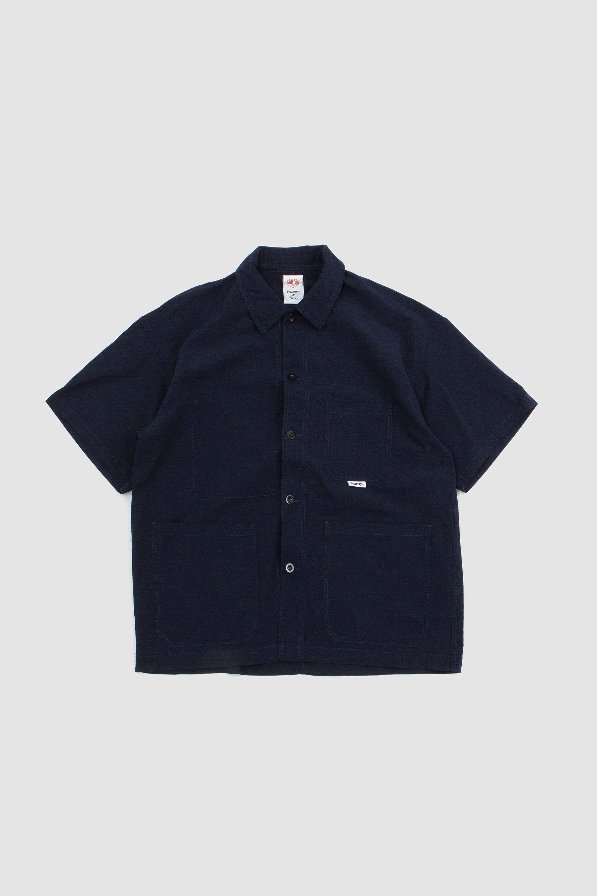定価18,480円！DANTON COVERALL SHIRTS Danton Coverall S/S Shirt - Navy | Garmentory