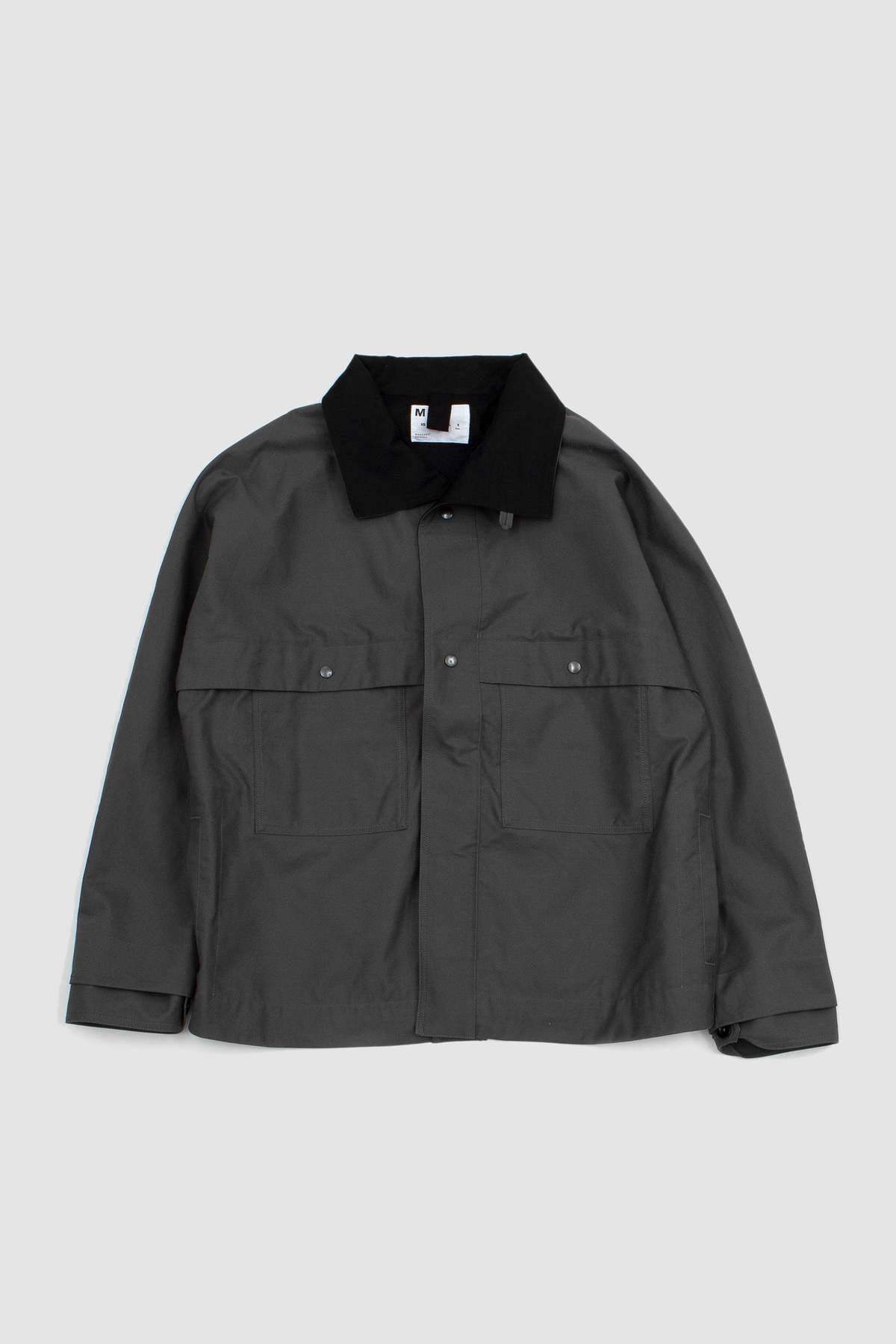Margaret Howell High Collar Compact Cotton Canvas Jacket