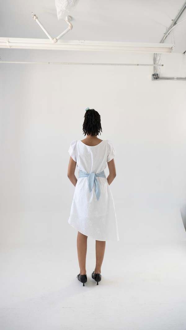 strapless open back dress Satin A-Line Strapless Empire with Train Cocktail Party Dress QM3354 US16 / Custom Color