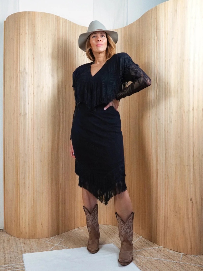 black long sleeve lace mini dress Aleksandra Black Floral Lace Mini Dress