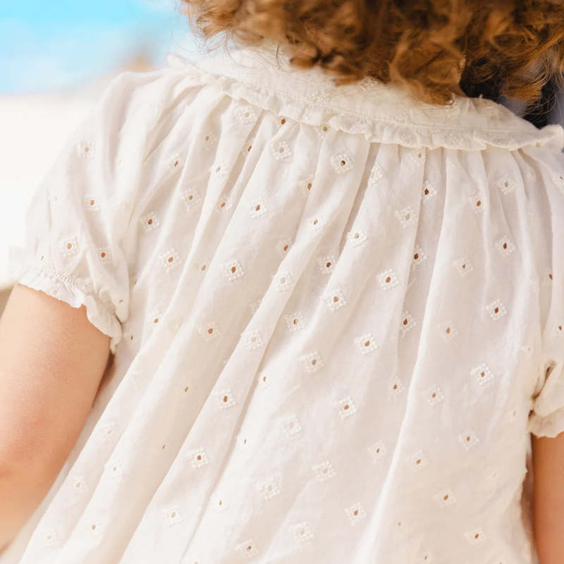 Kids Bonton Baby Aria Blouse - Paloma White