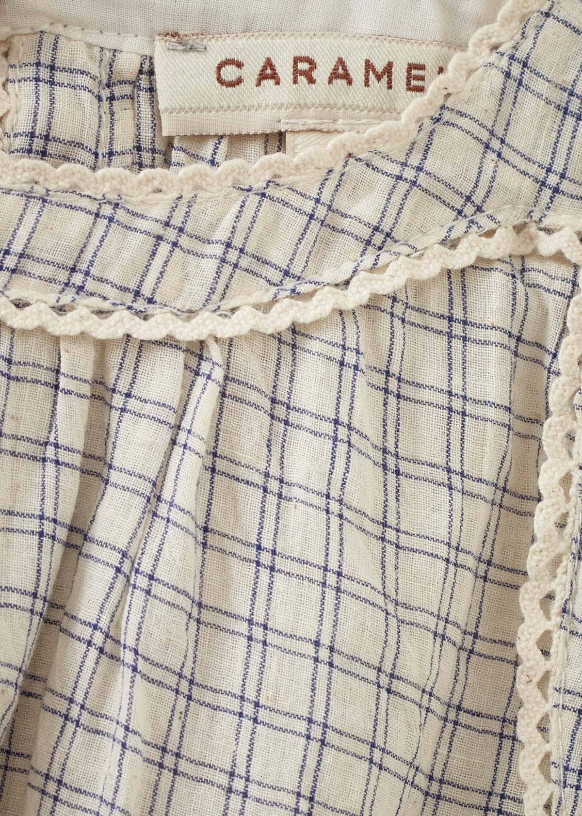 ワンピース caramel ginger dress 10y KIDS Caramel Ginger Girl's Dress - White/Navy Check | Garmentory