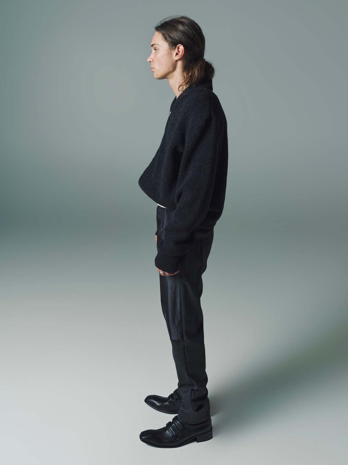 Cecile Tulkens Lambswool Zip-Up Cardigan - Charcoal | Garmentory