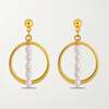 Montserrat New York The Figueres Earrings -  14k Gold Plated Brass - Thumbnail 2