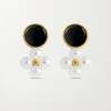 Montserrat New York The Isa Earrings - 14k Gold Plated Brass - Thumbnail 2