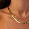 Montserrat New York Thin Herringbone Chain Necklace - Thumbnail 2