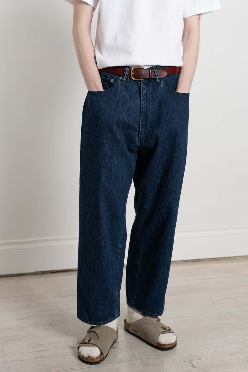 ENDS and MEANS 5 Pockets Baggy Denim - Washed Indigo