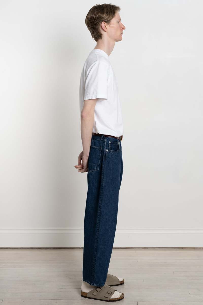 ENDS and MEANS 5 Pockets Baggy Denim - Washed Indigo