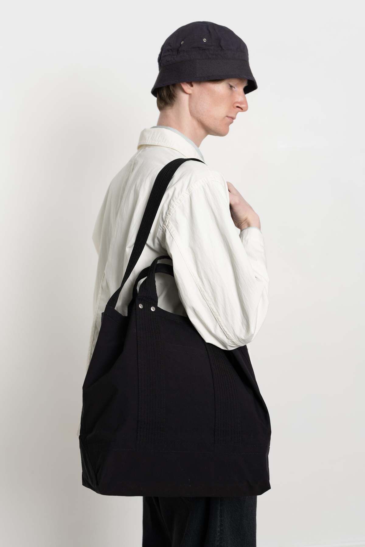 ENDS and MEANS Two Way Tote Bag - Black | Garmentory