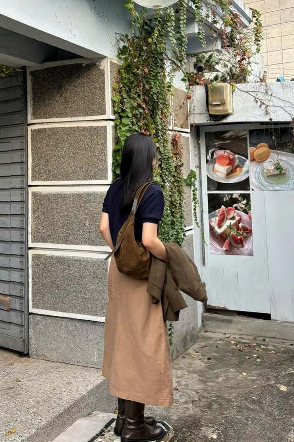 Nothing Written Ht Suede Shoulder Bag - Caramel | Garmentory
