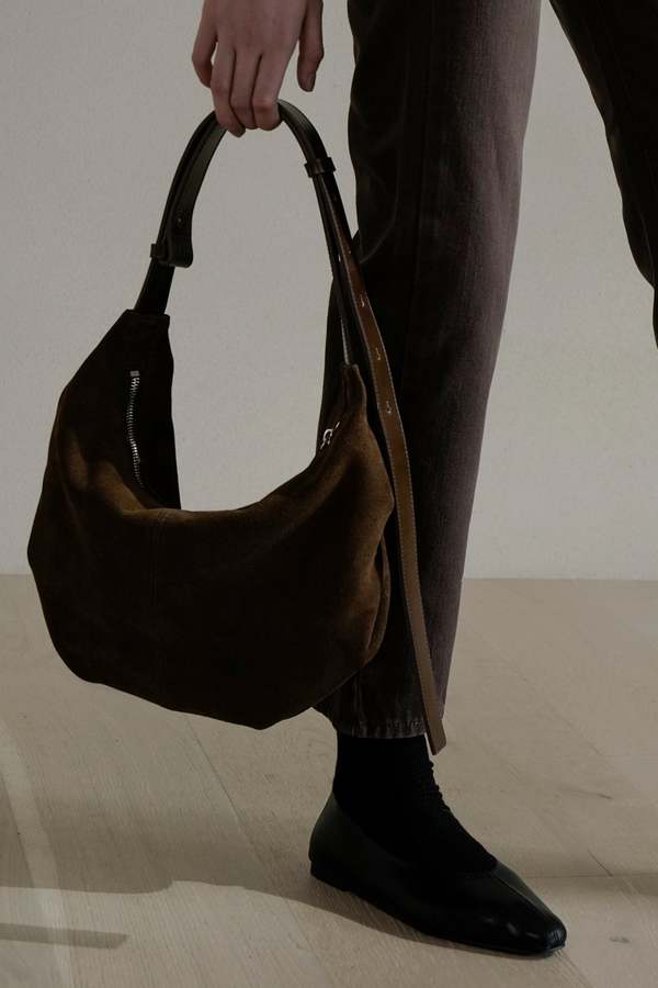 ●NOTHING WRITTEN●SHOULDER LEATHER BAG バッグ スエード 40TH / Shoulder leather bag (Black) - Nothing written
