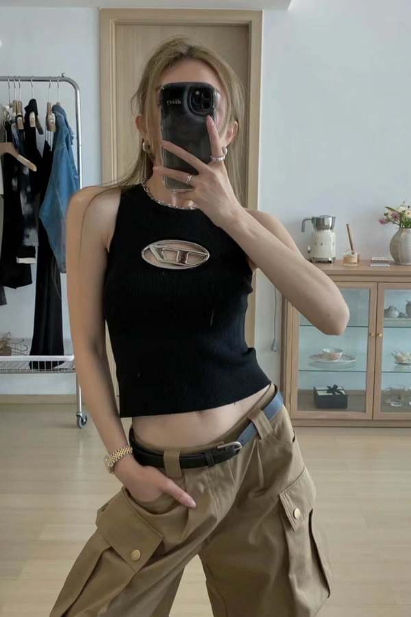 DIESEL M ONERVA TOP - Black | Garmentory