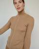 The Knotty Ones Austja Nutmeg Merino Wool Turtleneck - Nutmeg - Thumbnail 1