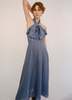 Sea NY Risa Halter Dress - Blue/Clay - Thumbnail 1