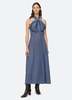 Sea NY Risa Halter Dress - Blue/Clay - Thumbnail 2