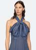 Sea NY Risa Halter Dress - Blue/Clay - Thumbnail 6