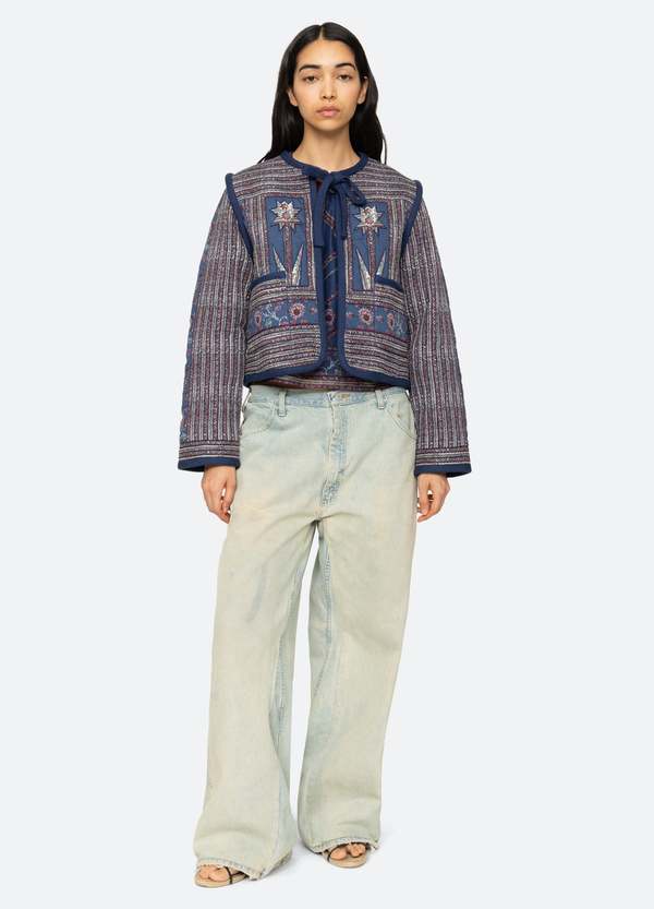 Sea NY Valeria Quilted Jacket - Navy | Garmentory Sea NY Valeria Quilted Jacket - Navy | Garmentory