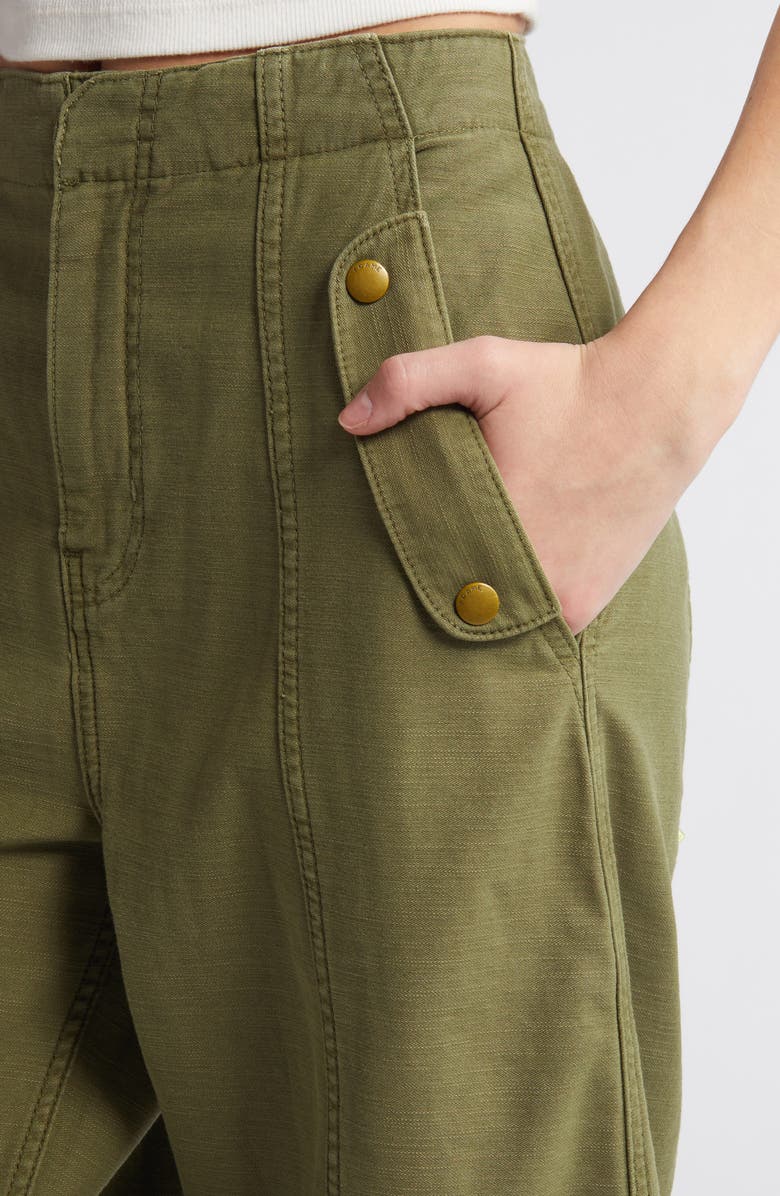 FRAME - Women - Washed Winter Moss Utility Pocket Pant main image 1