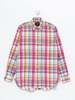 DRAKE'S MADRAS BD SHIRT - PINK MULTI - Thumbnail 1