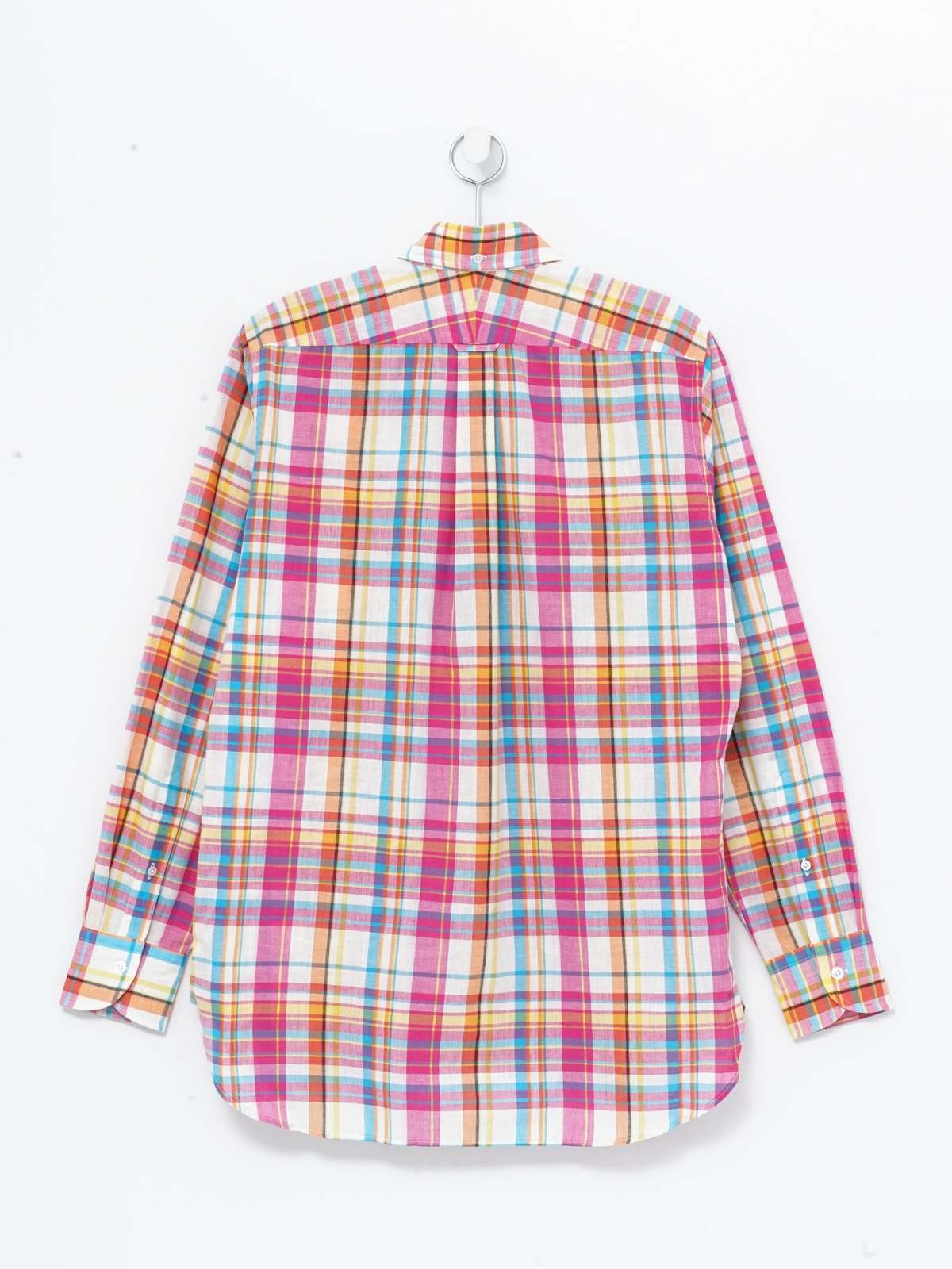 DRAKE'S MADRAS BD SHIRT - PINK MULTI - Image 2 of 4