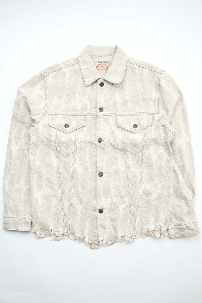 Kapital 12oz Magpie Denim 3rd Jacket - Natural | Garmentory
