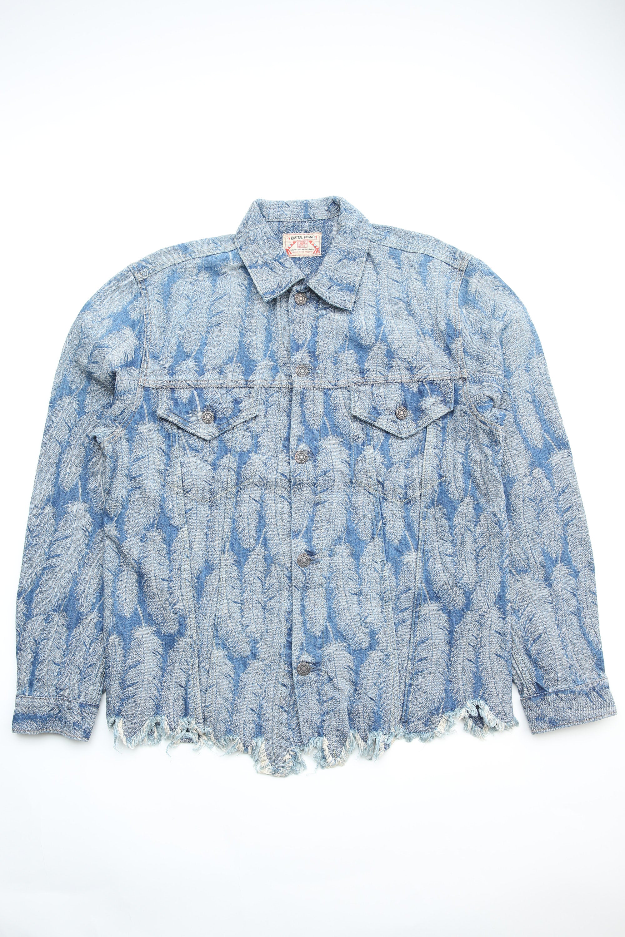 Kapital 12oz Magpie Denim 3rd Jacket - Tan | Garmentory
