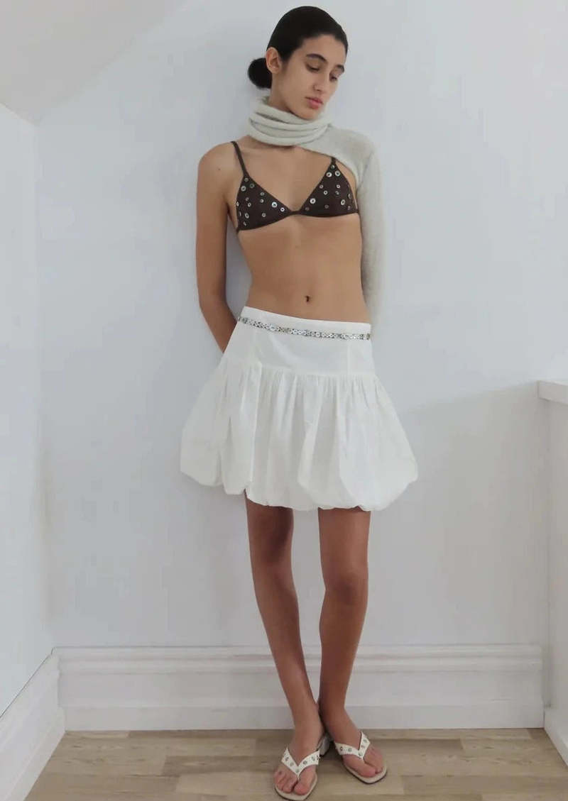 Paloma Wool Mini Globo Skirt - White | Garmentory