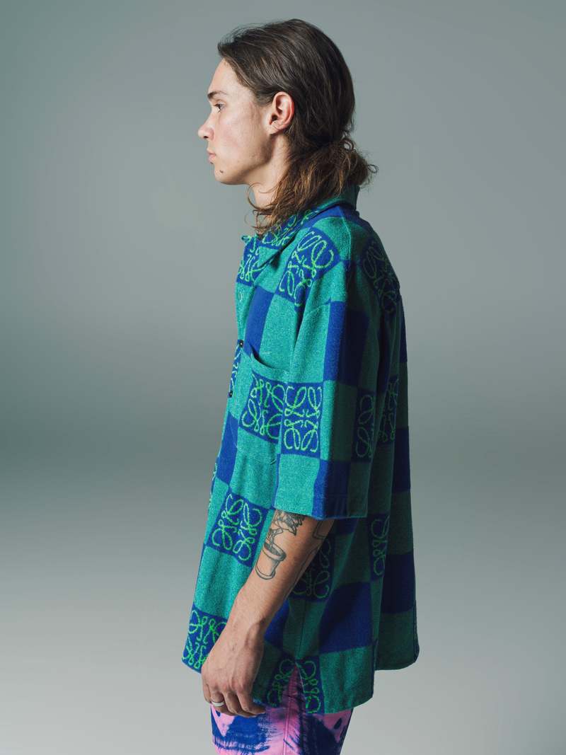Paula's Ibiza Loewe Acid Anagram Terry Short Sleeve Shirt