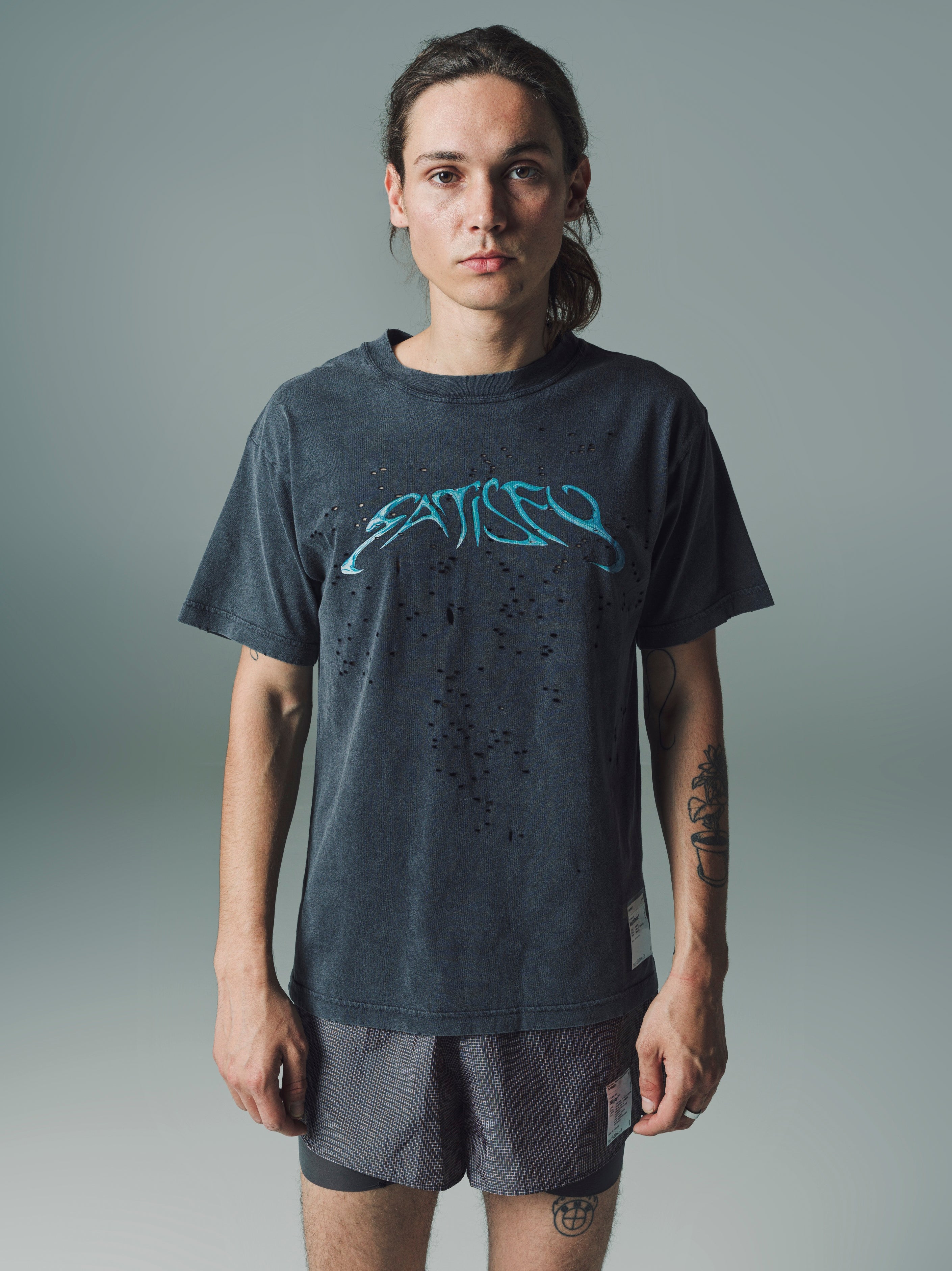 Satisfy MothTech Tシャツ ブラック M 11006-AB-EST1_moth-tech-t-